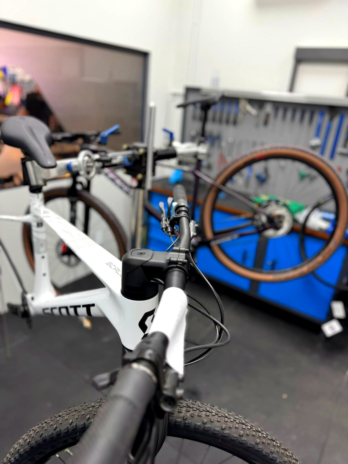 Bicicleta na oficina